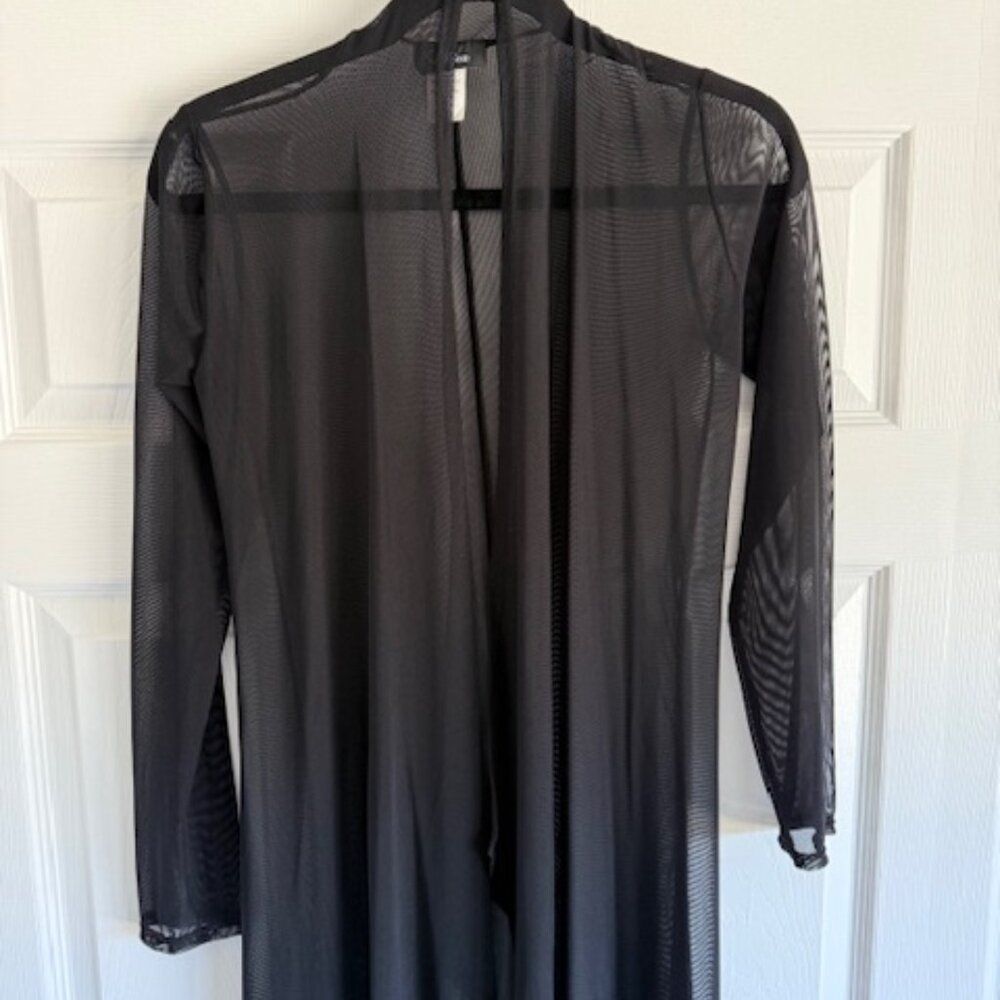 Objex Black Mesh Cover-Up Size Medium